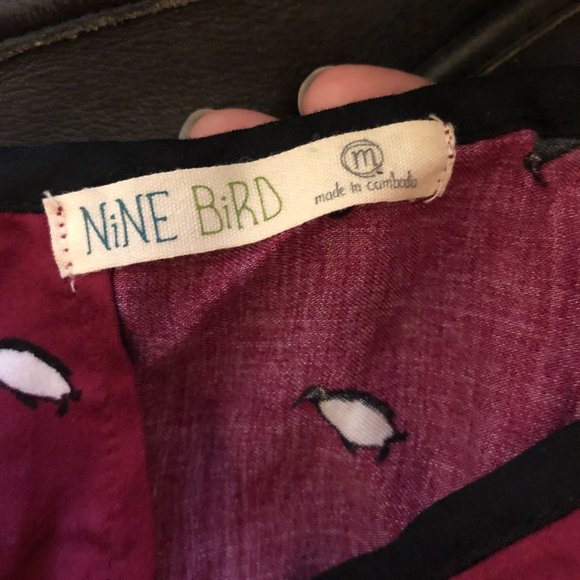 Nine Bird Pink Penguin Blouse - Picture 6 of 6